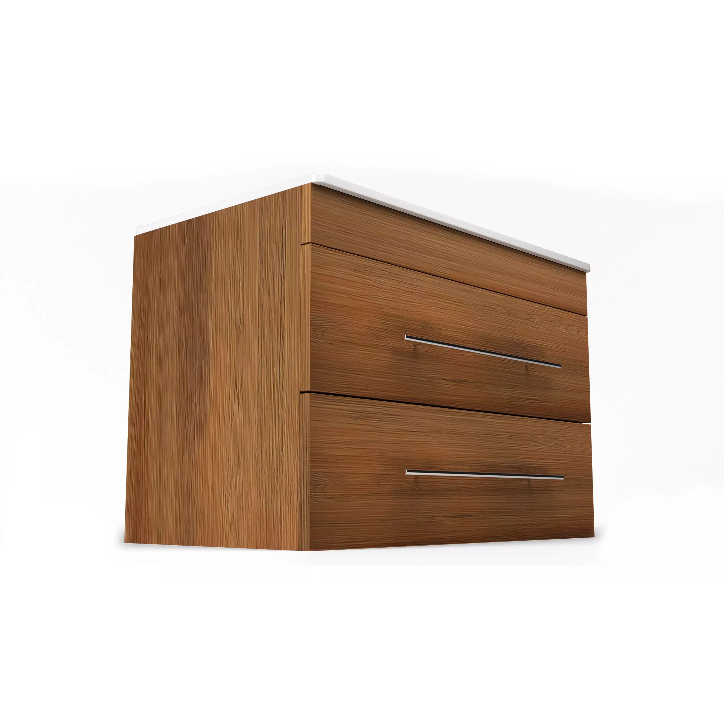 Realistic Bathroom Vanity Sink Cabinet - Game-Ready 3D Model