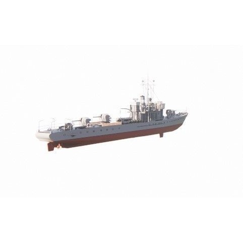 Frigate 3D Model – Military Warship with Rigging and PBR Textures - View 10