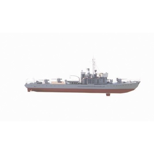 Frigate 3D Model – Military Warship with Rigging and PBR Textures - View 9