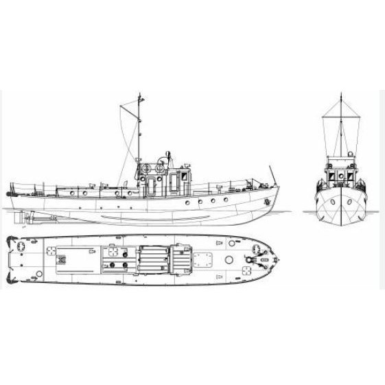 Yaroslavets Tugboat 3D Model – Military Vessel with Advanced Features - View 3