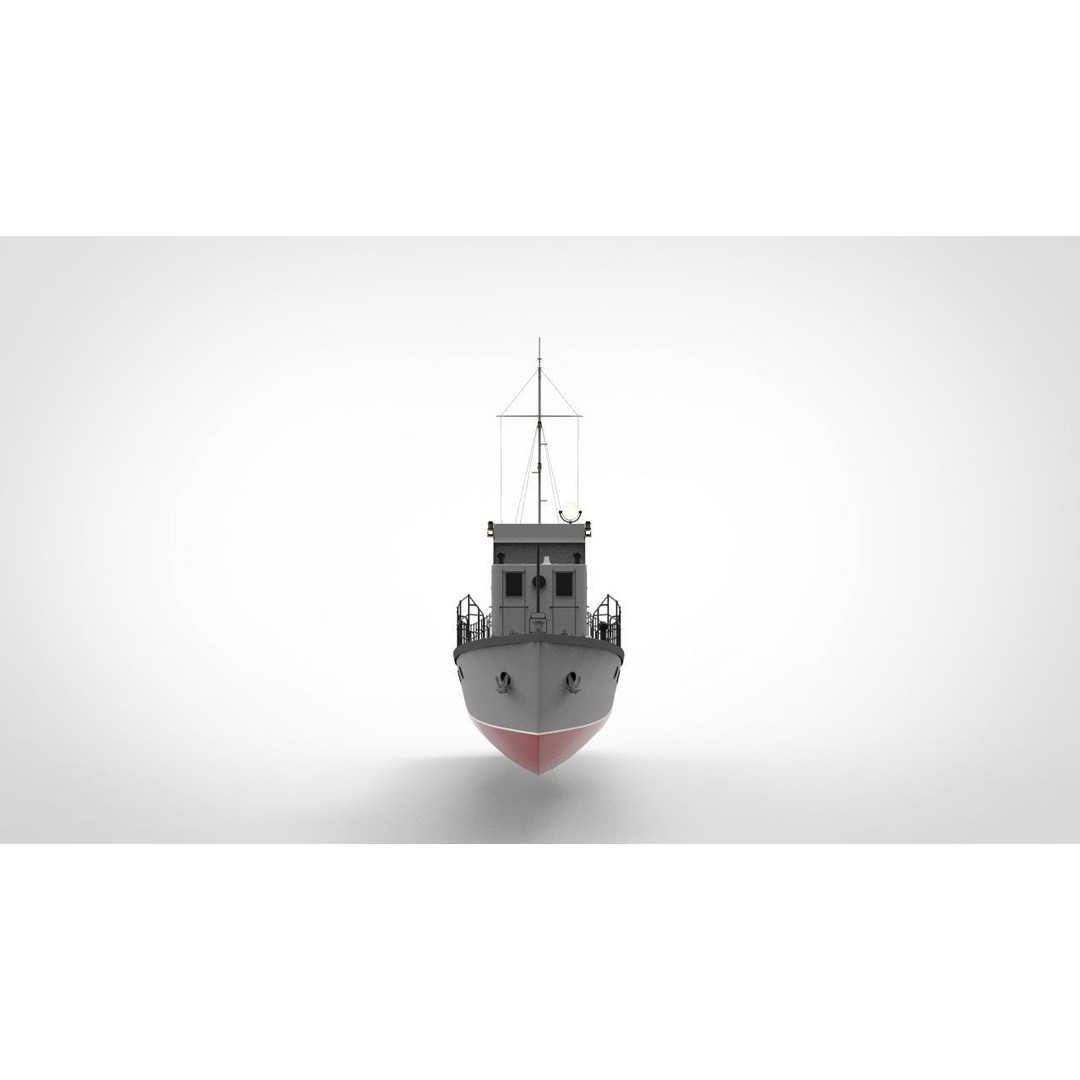 Yaroslavets Tugboat 3D Model – Military Vessel with Advanced Features - View 4