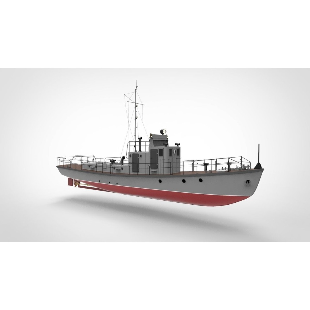 Yaroslavets Tugboat 3D Model – Military Vessel with Advanced Features - View 5