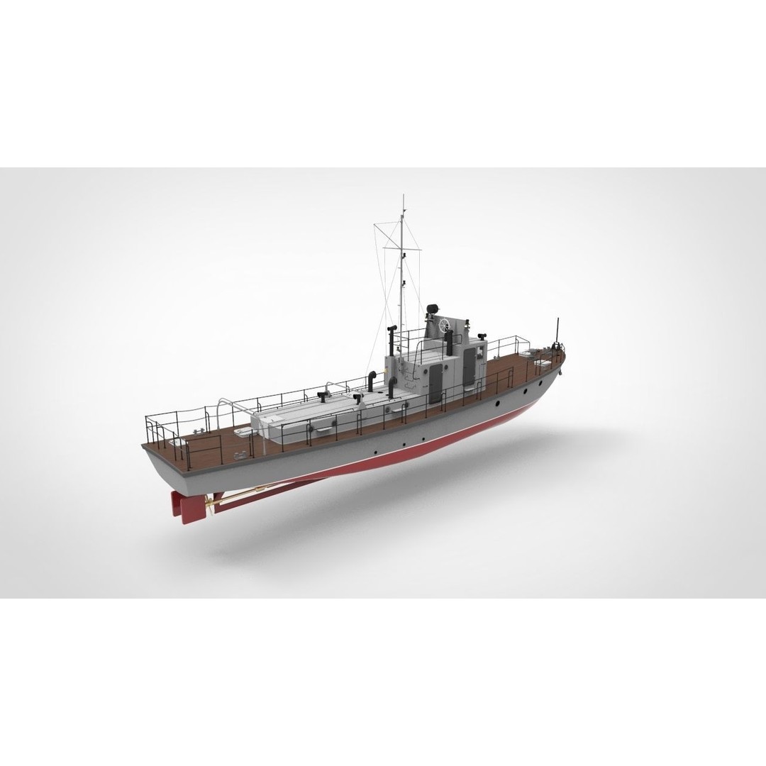 Yaroslavets Tugboat 3D Model – Military Vessel with Advanced Features - View 7