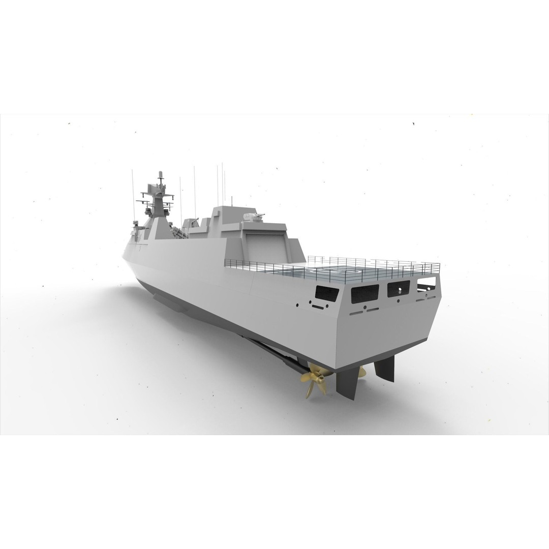 PKR SIGMA 105 Martadinata Class 3D Model – Military Vessel, FBX