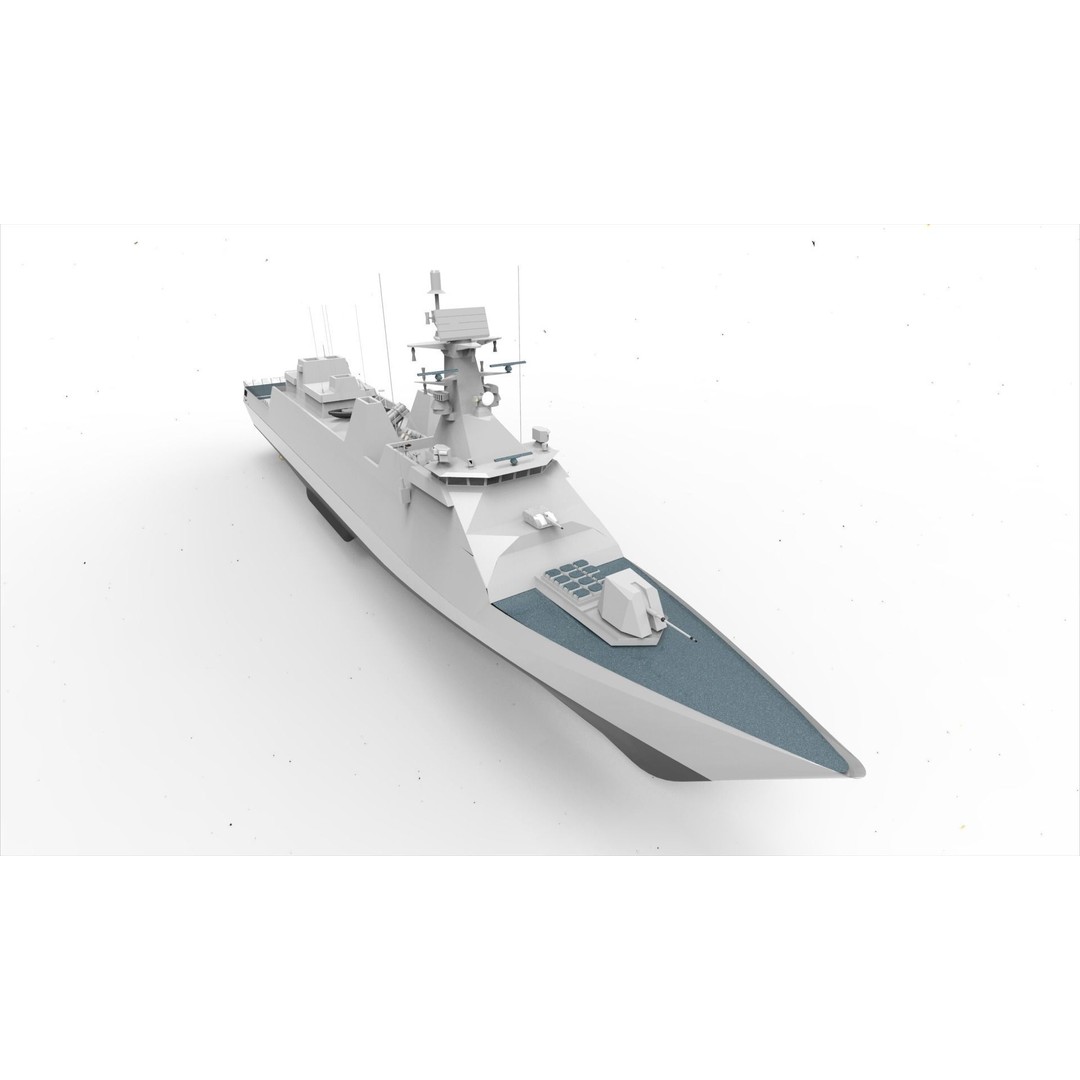PKR SIGMA 105 Martadinata Class 3D Model – Military Vessel, FBX - View 10