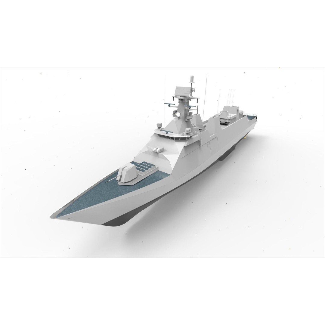 PKR SIGMA 105 Martadinata Class 3D Model – Military Vessel, FBX - View 11