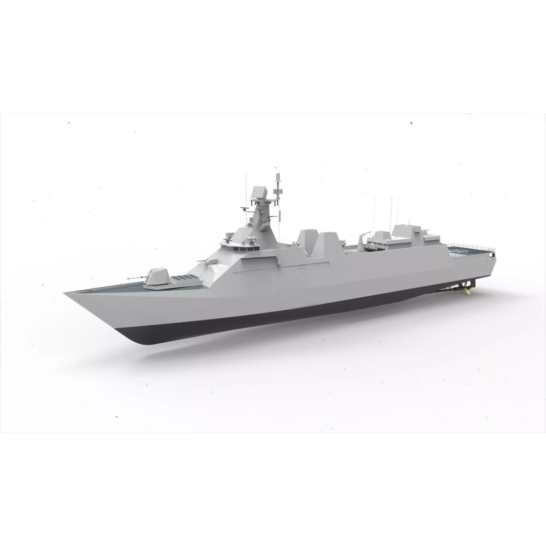 PKR SIGMA 105 Martadinata Class 3D Model – Military Vessel, FBX - View 2