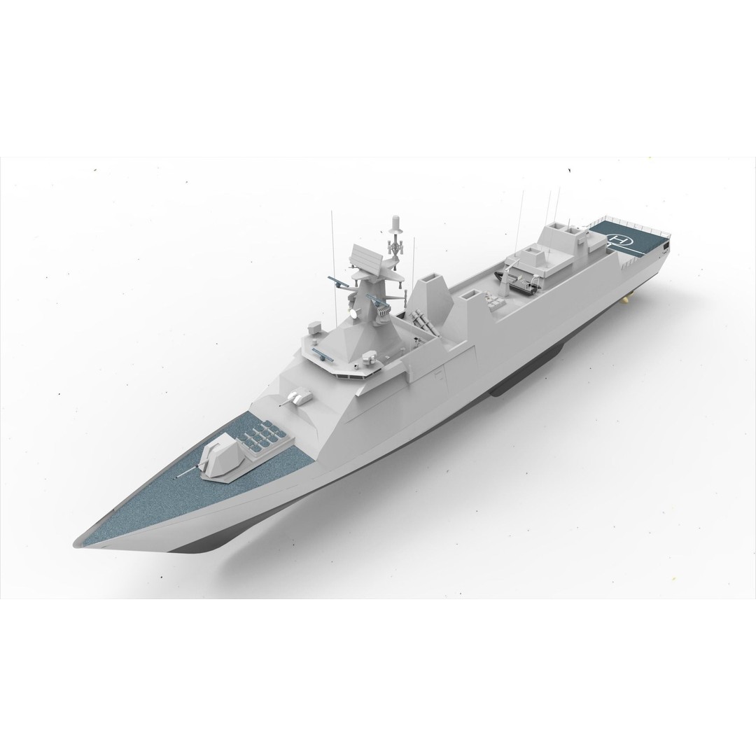 PKR SIGMA 105 Martadinata Class 3D Model – Military Vessel, FBX - View 7