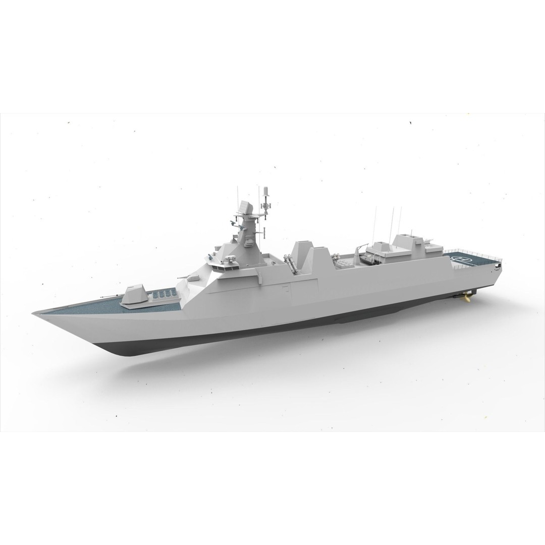 PKR SIGMA 105 Martadinata Class 3D Model – Military Vessel, FBX - View 9