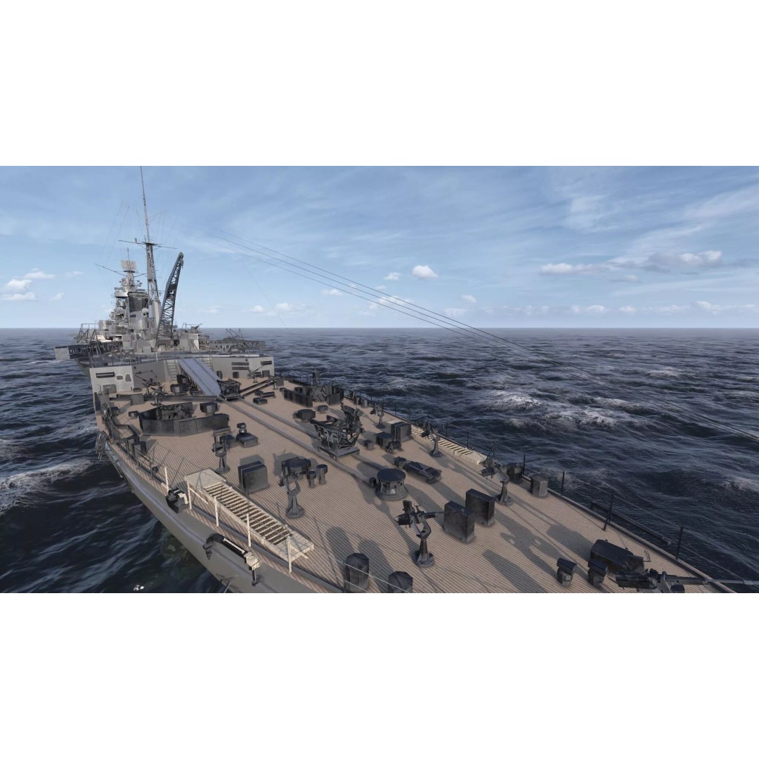 WW2 Japanese Navy Heavy Cruiser 3D Model – Detailed Military Vessel, OBJ, FBX - View 17