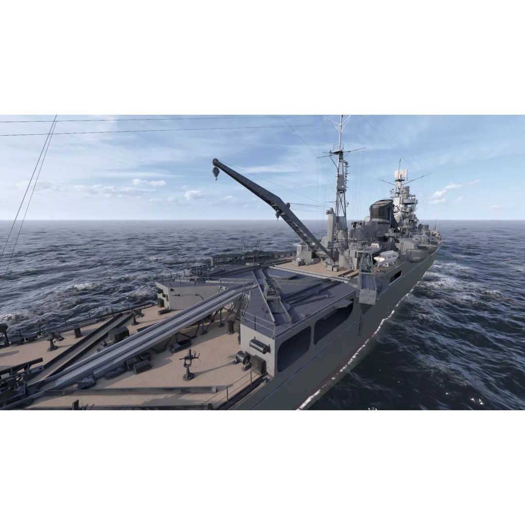 WW2 Japanese Navy Heavy Cruiser 3D Model – Detailed Military Vessel, OBJ, FBX - View 19