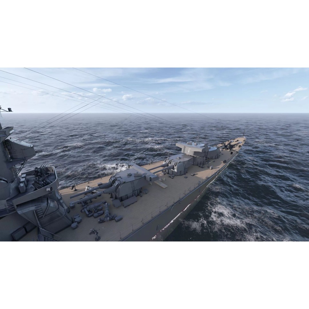 WW2 Japanese Navy Heavy Cruiser 3D Model – Detailed Military Vessel, OBJ, FBX - View 23