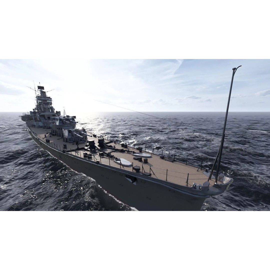 WW2 Japanese Navy Heavy Cruiser 3D Model – Detailed Military Vessel, OBJ, FBX - View 24