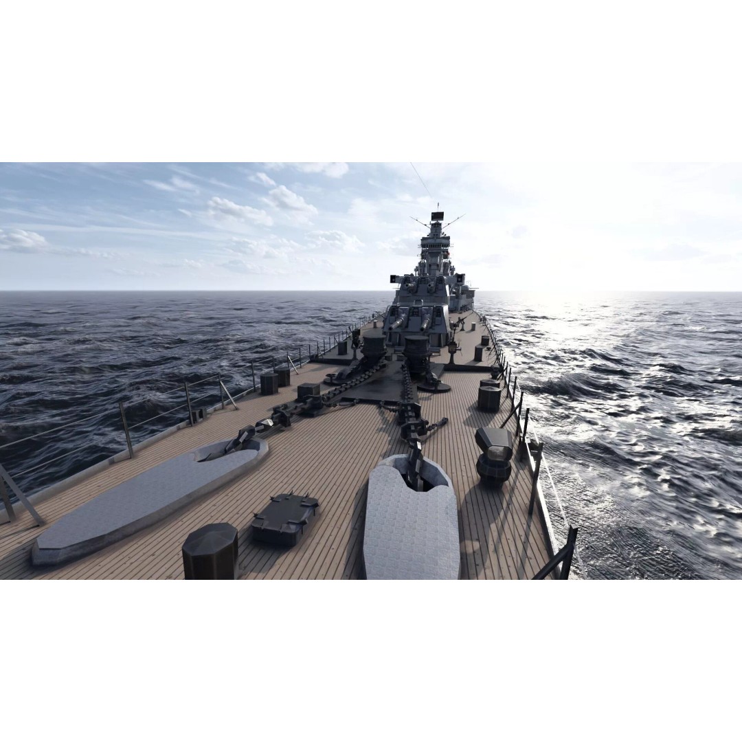 WW2 Japanese Navy Heavy Cruiser 3D Model – Detailed Military Vessel, OBJ, FBX - View 25