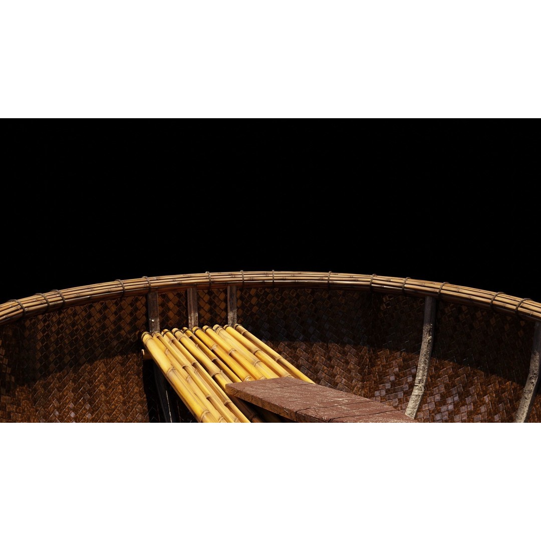Vietnamese Fishing Boat 3D Model – Low Poly Game Asset, FBX & OBJ - View 14