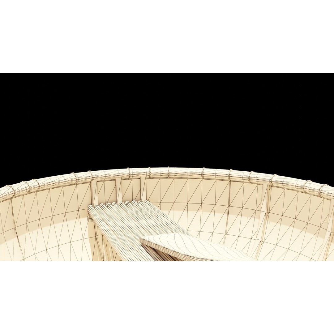 Vietnamese Fishing Boat 3D Model – Low Poly Game Asset, FBX & OBJ - View 15