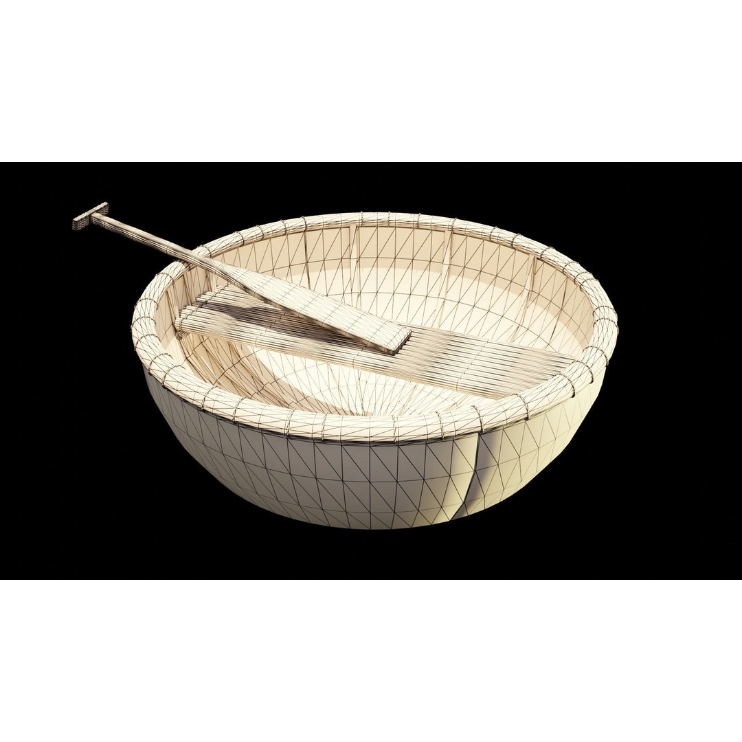 Vietnamese Fishing Boat 3D Model – Low Poly Game Asset, FBX & OBJ - View 3