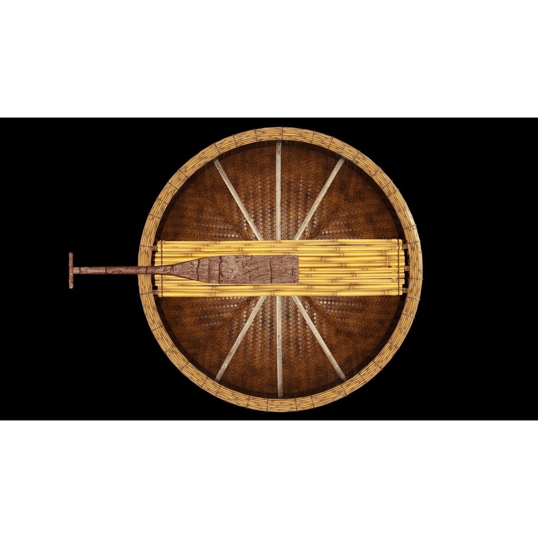 Vietnamese Fishing Boat 3D Model – Low Poly Game Asset, FBX & OBJ - View 6