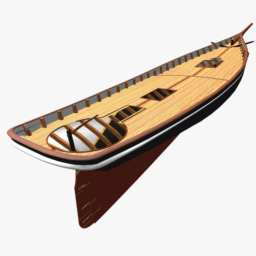 America Schooner 3D Model – Historic Vessel, Game-Ready FBX - View 12
