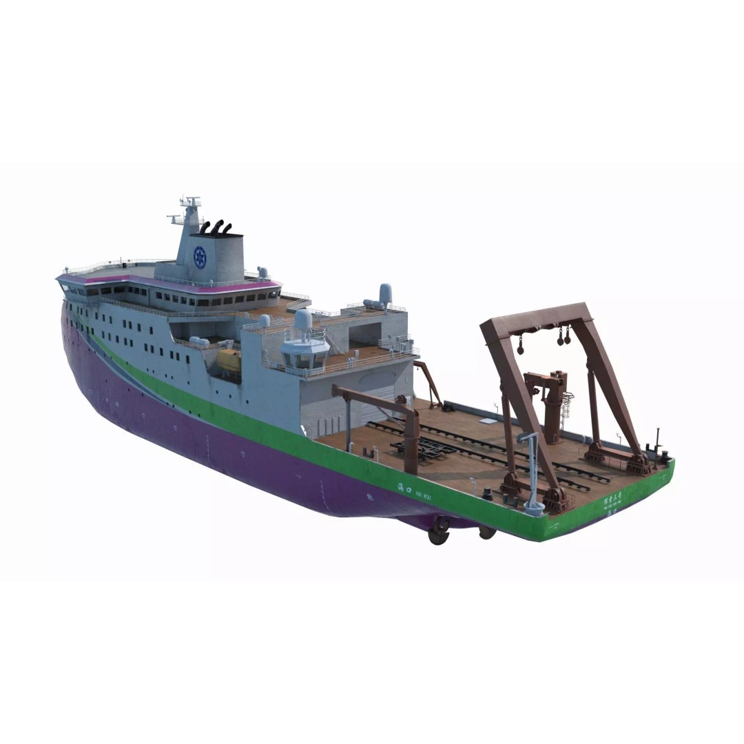 Scientific Research Ship 3D Model – High Poly PBR Asset, FBX - View 6