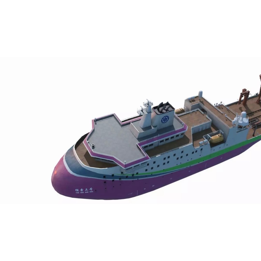 Scientific Research Ship 3D Model – High Poly PBR Asset, FBX - View 9