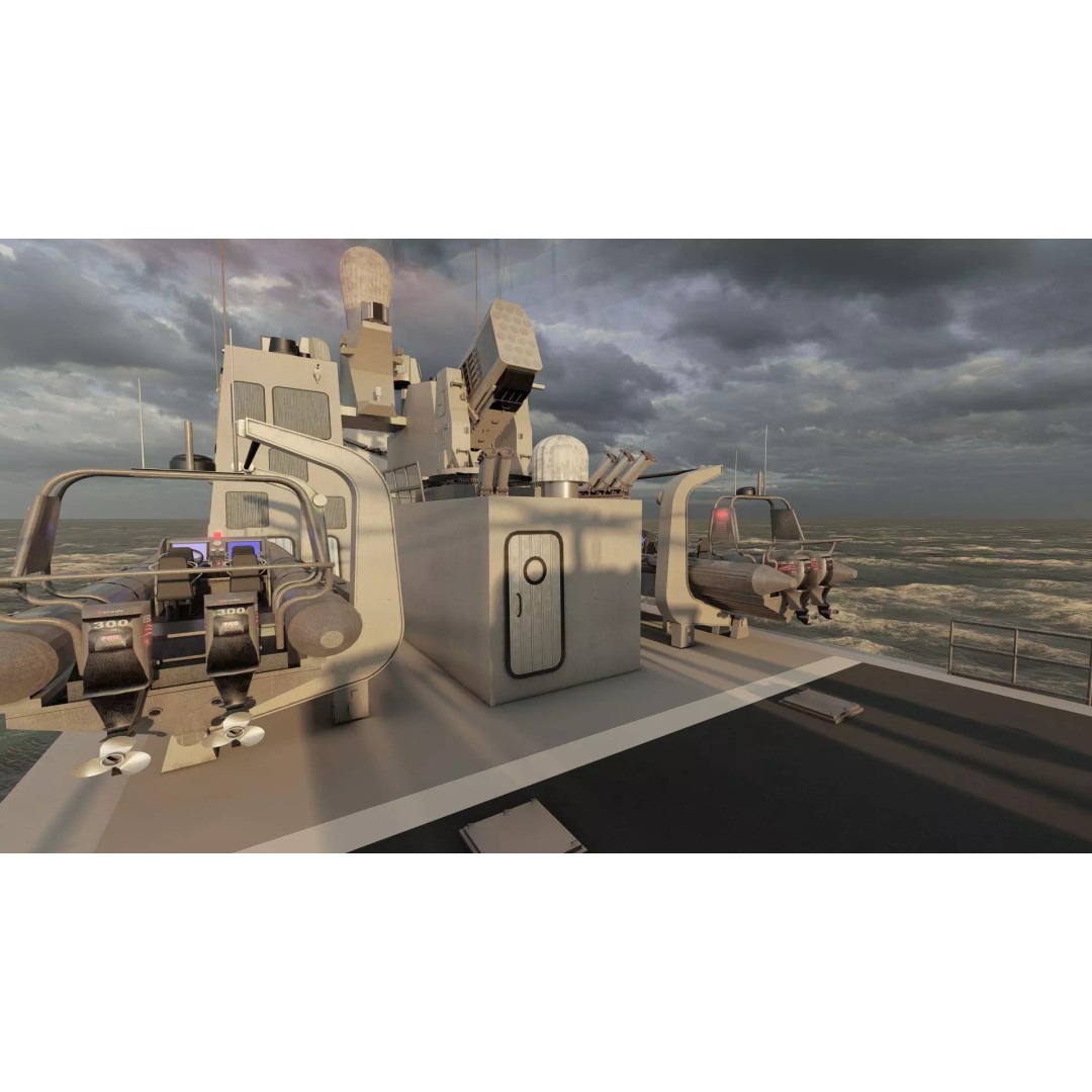 Navy Multirole Corvette 3D Model – Detailed Military Vessel, FBX, OBJ - View 31