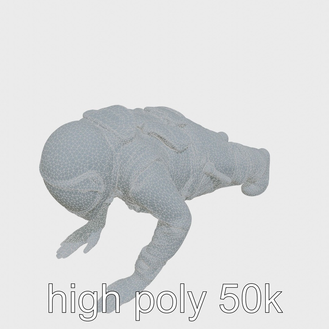 Invisibility Suit 3D Model – Low Poly Sci-Fi Character with PBR Textures - View 15