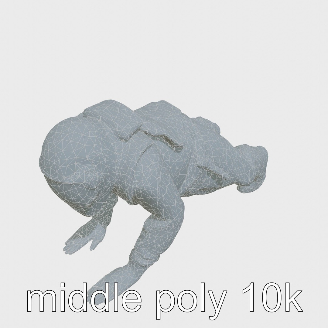 Invisibility Suit 3D Model – Low Poly Sci-Fi Character with PBR Textures - View 16