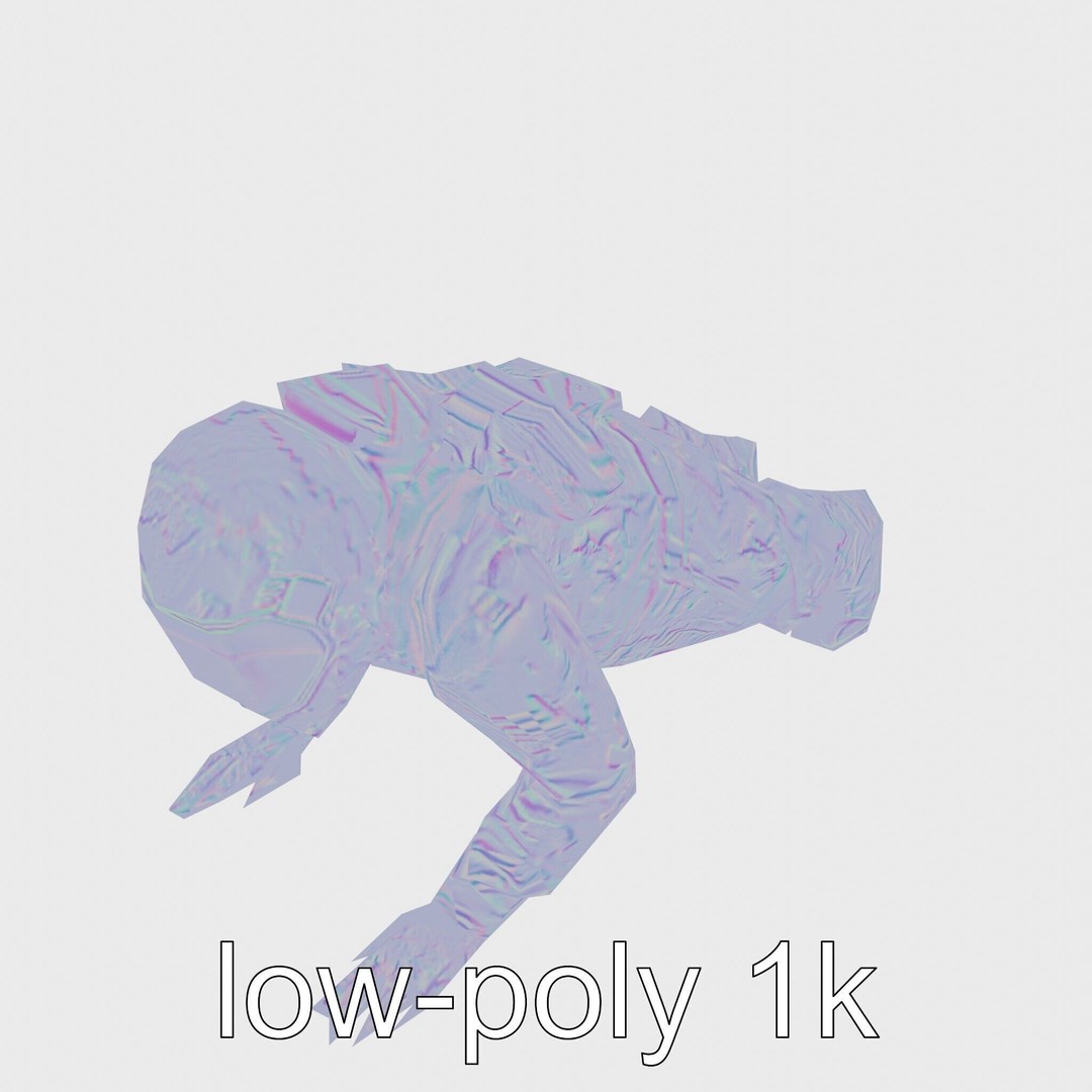 Invisibility Suit 3D Model – Low Poly Sci-Fi Character with PBR Textures - View 19