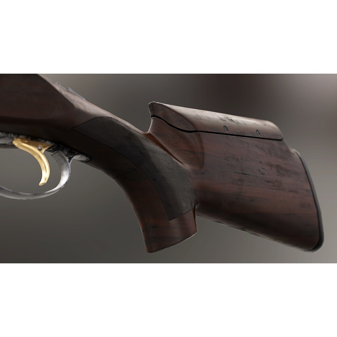 DT11 3D Model – Low Poly Game Ready Weapon with PBR Textures - View 4