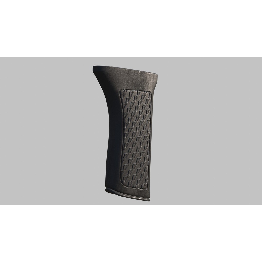 Gun Grip Texture Maps 3D Model – PBR Metallic Workflow, 4K - View 12