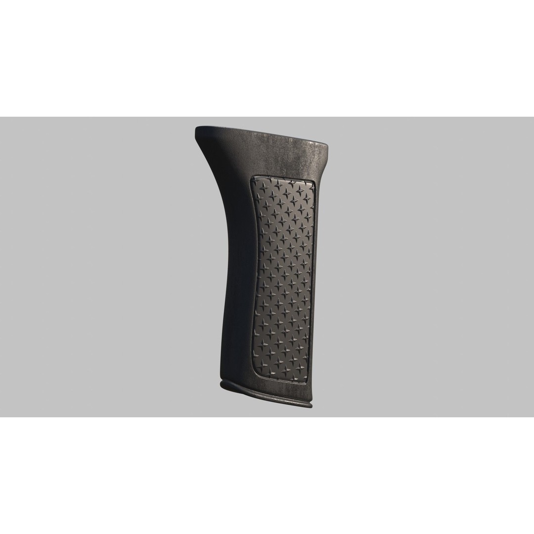 Gun Grip Texture Maps 3D Model – PBR Metallic Workflow, 4K - View 13