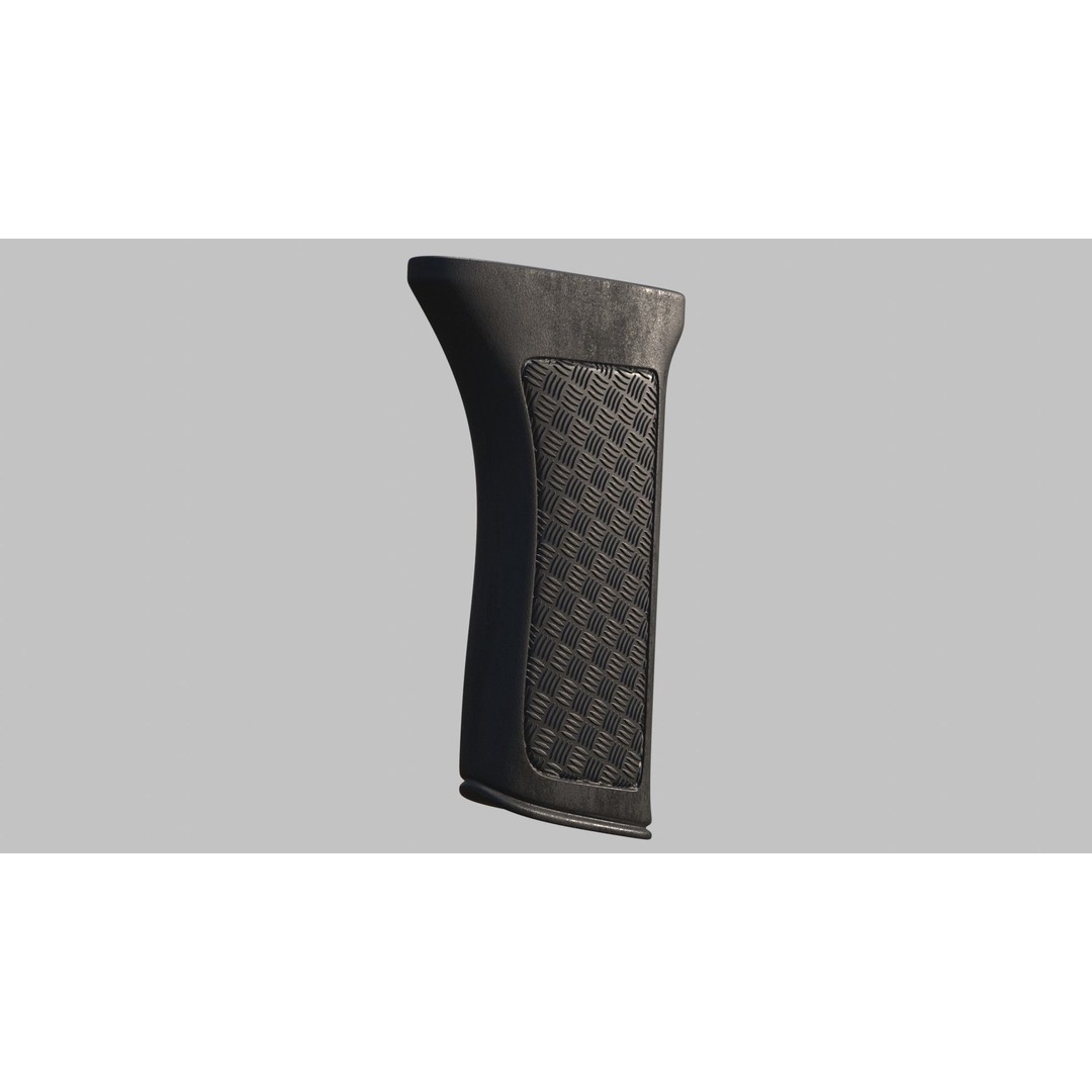 Gun Grip Texture Maps 3D Model – PBR Metallic Workflow, 4K - View 14