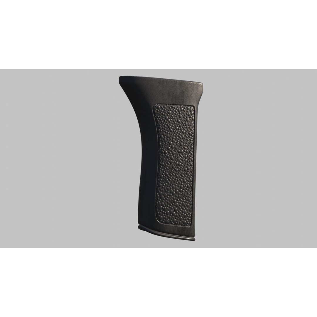 Gun Grip Texture Maps 3D Model – PBR Metallic Workflow, 4K - View 17