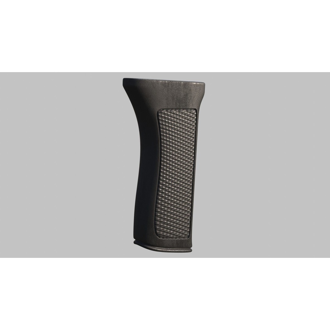 Gun Grip Texture Maps 3D Model – PBR Metallic Workflow, 4K - View 6