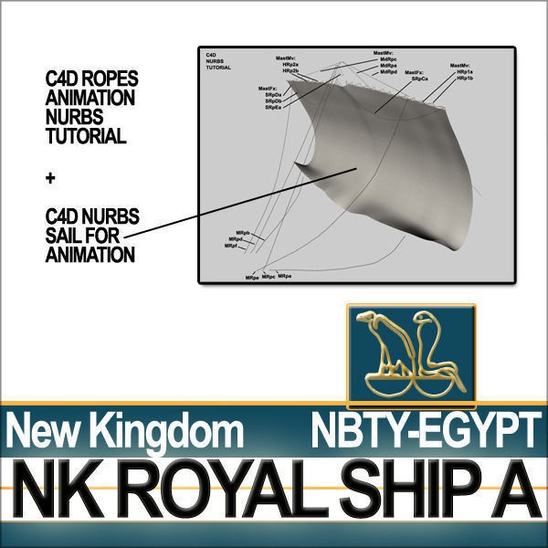 Ancient Egyptian Royal Ship 3D Model – Historic Watercraft, C4D, OBJ - View 28
