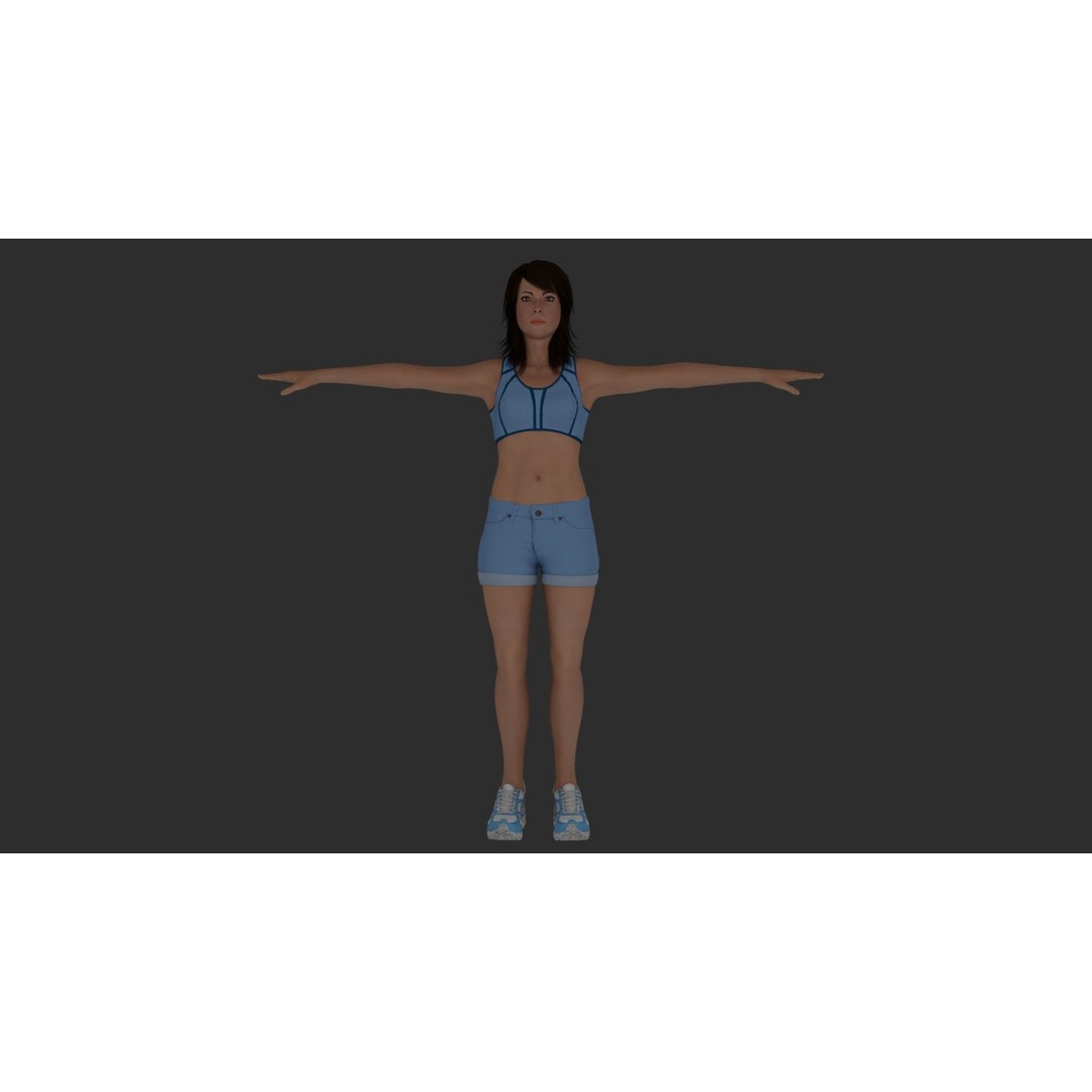 8 Characters Pack 3D Model – Rigged Game-Ready Characters, FBX, Blender - View 14