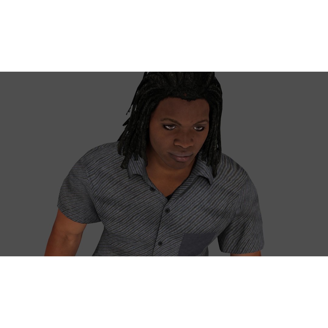 8 Characters Pack 3D Model – Rigged Game-Ready Characters, FBX, Blender - View 24