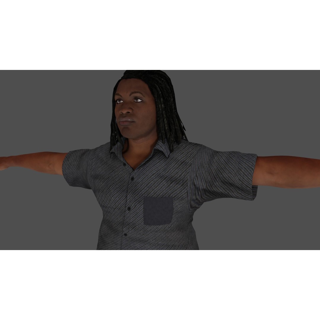 8 Characters Pack 3D Model – Rigged Game-Ready Characters, FBX, Blender - View 25