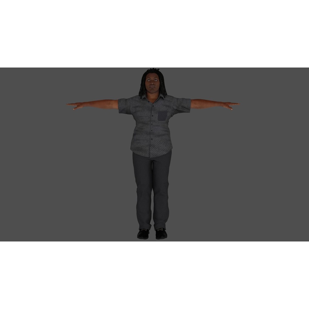 8 Characters Pack 3D Model – Rigged Game-Ready Characters, FBX, Blender - View 26