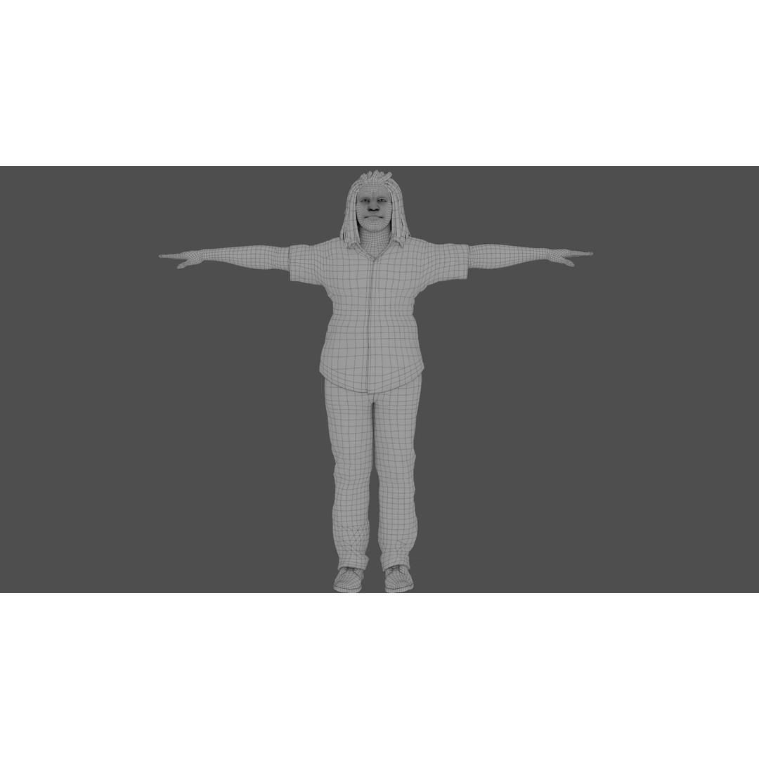8 Characters Pack 3D Model – Rigged Game-Ready Characters, FBX, Blender - View 27
