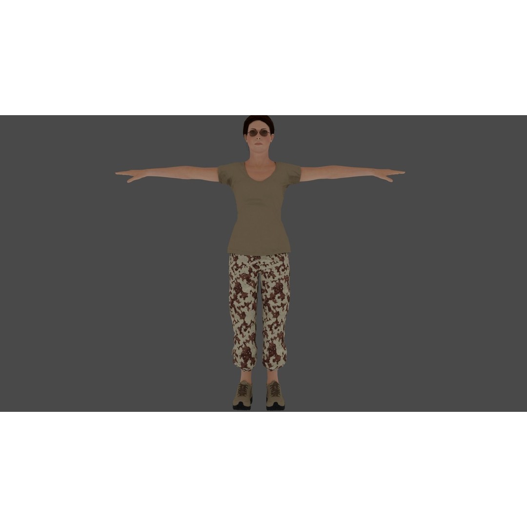 8 Characters Pack 3D Model – Rigged Game-Ready Characters, FBX, Blender - View 40
