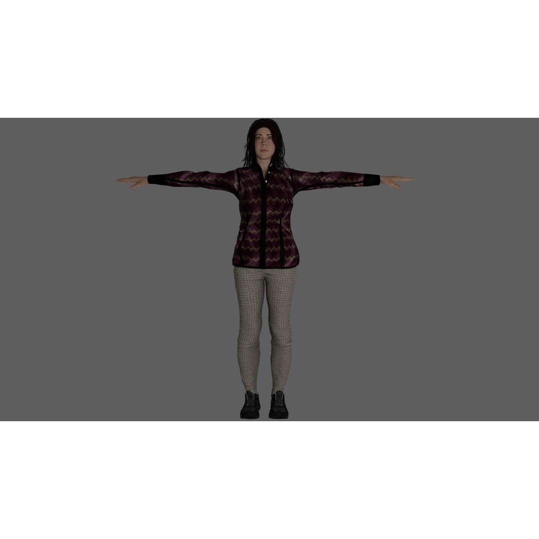 8 Characters Pack 3D Model – Rigged Game-Ready Characters, FBX, Blender - View 8