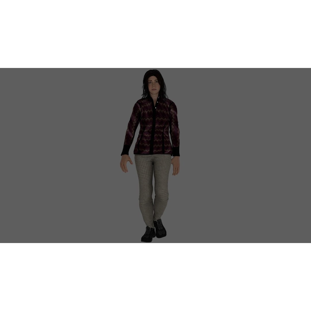 8 Characters Pack 3D Model – Rigged Game-Ready Characters, FBX, Blender - View 9