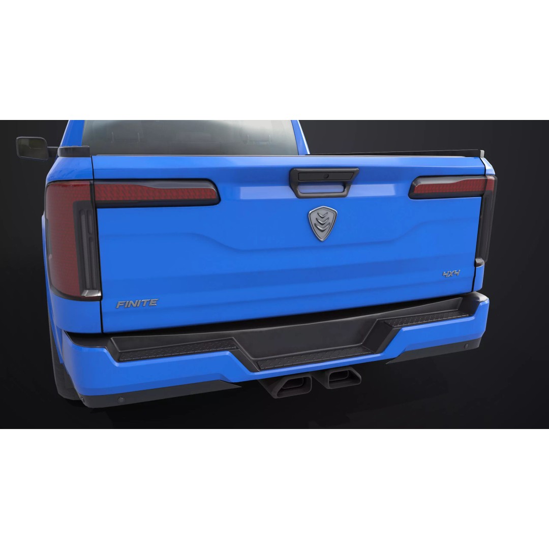 Pickup Truck 3D Model – Low Poly Rigged PBR Game Asset, FBX - View 22