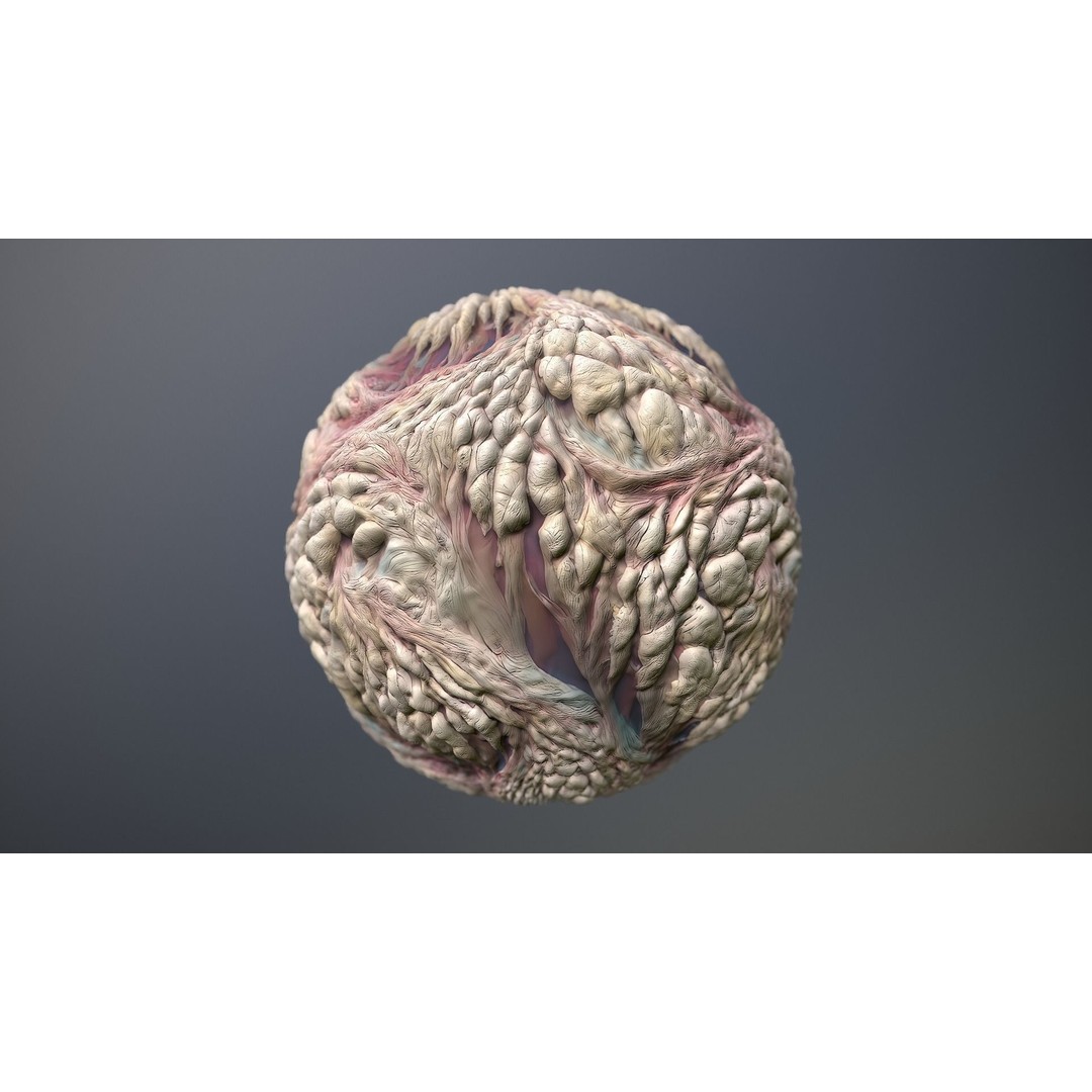Skin Monster 3D Model – Seamless PBR Texture Pack for Game Assets - View 10