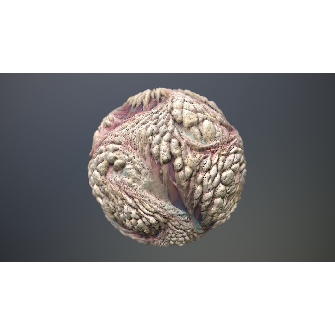 Skin Monster 3D Model – Seamless PBR Texture Pack for Game Assets - View 11