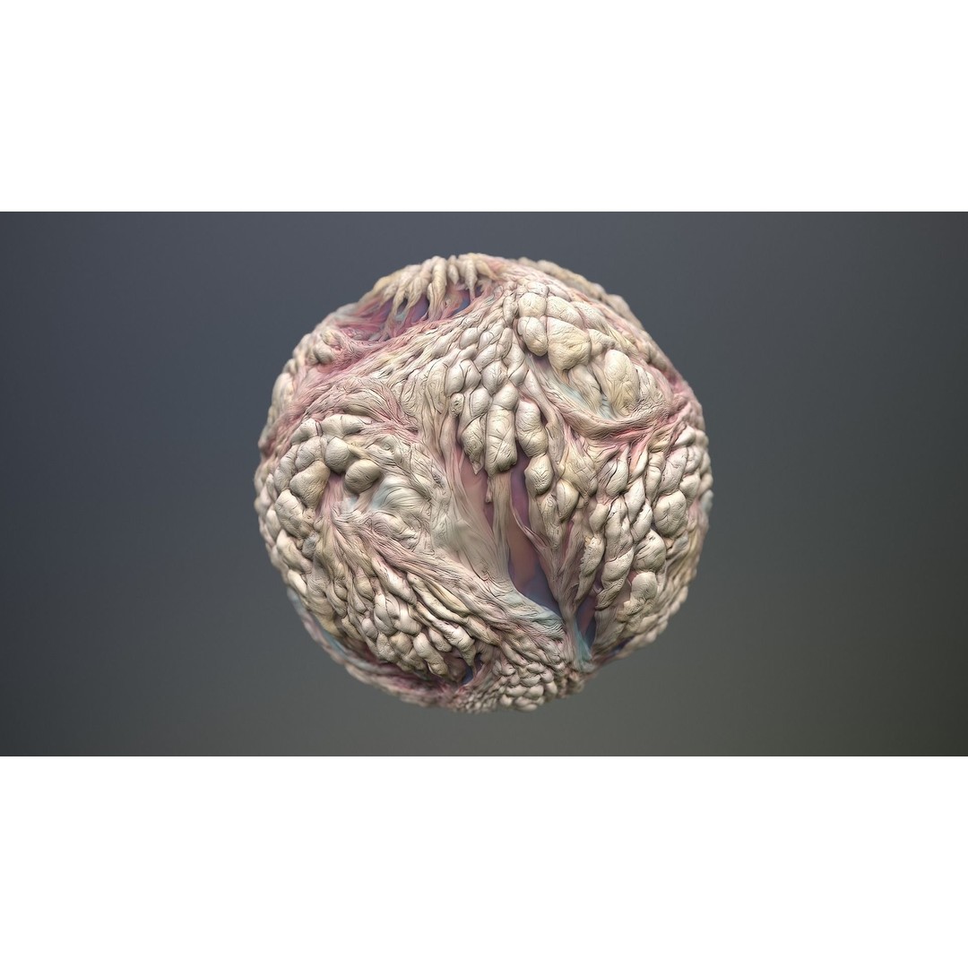 Skin Monster 3D Model – Seamless PBR Texture Pack for Game Assets - View 12