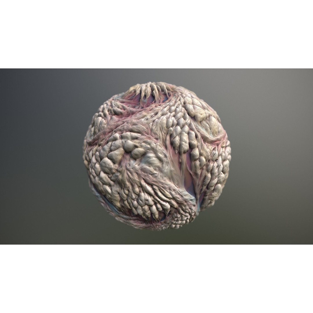 Skin Monster 3D Model – Seamless PBR Texture Pack for Game Assets - View 13