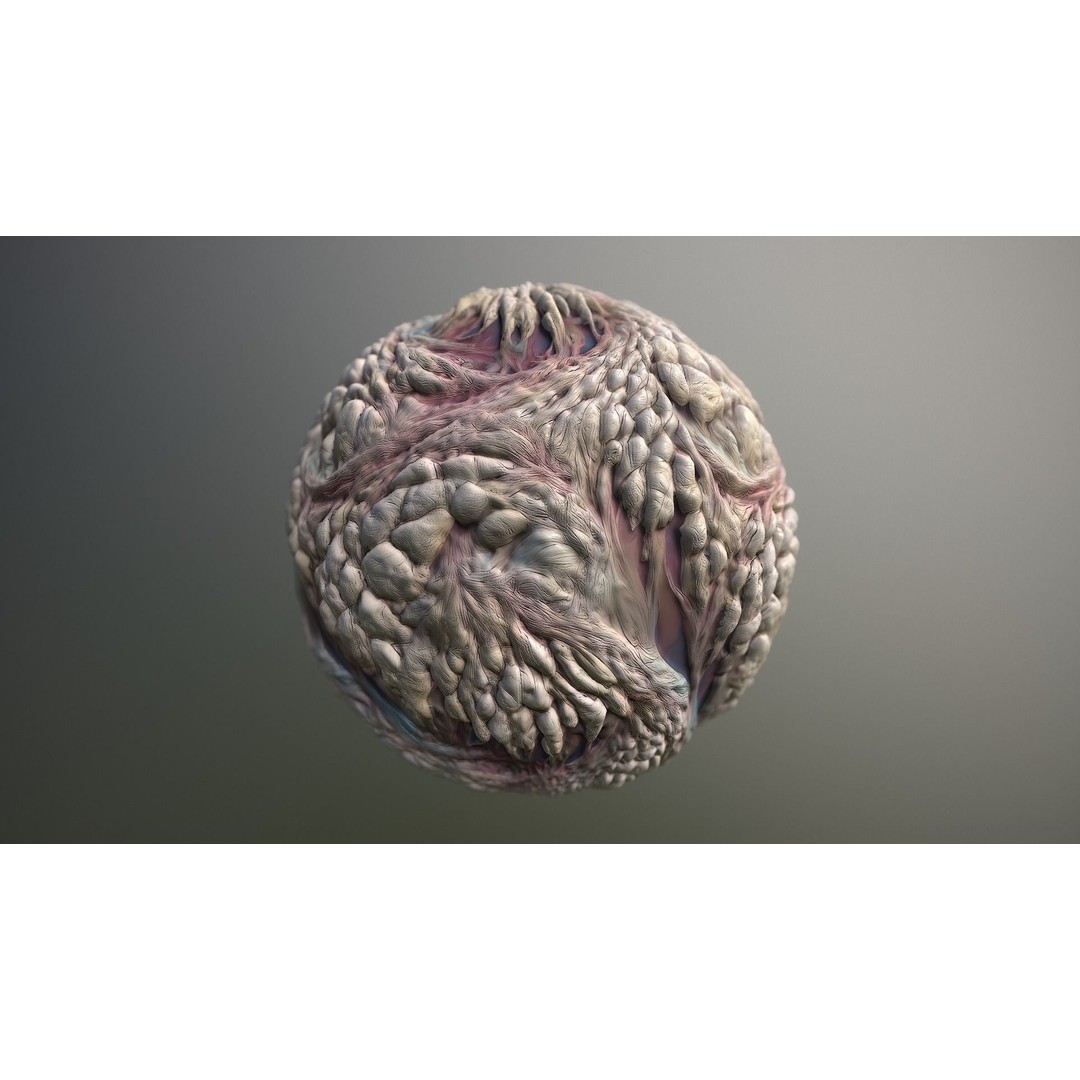 Skin Monster 3D Model – Seamless PBR Texture Pack for Game Assets - View 15